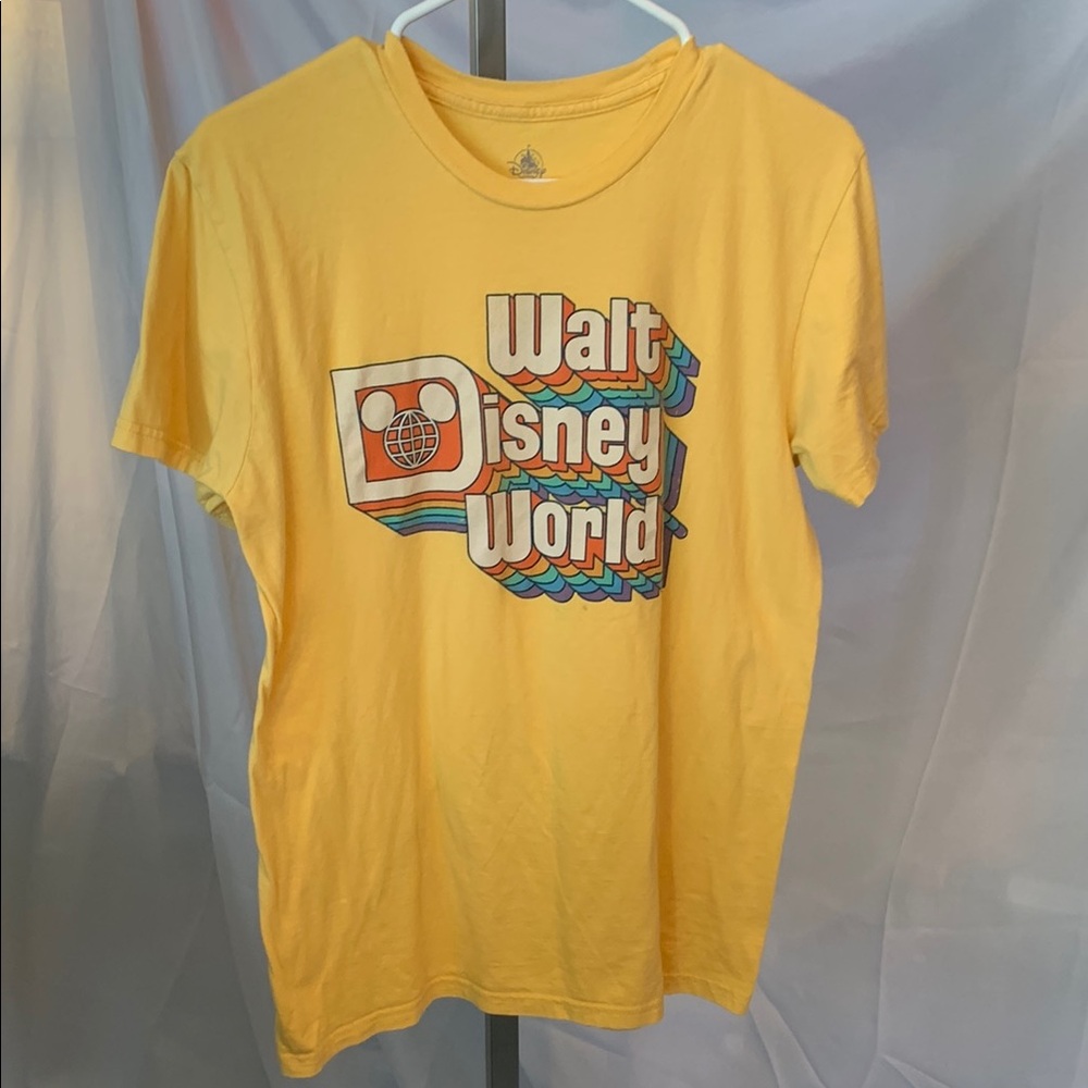 Disney Yellow Retro Walt Disney World Short Sleeve Tee